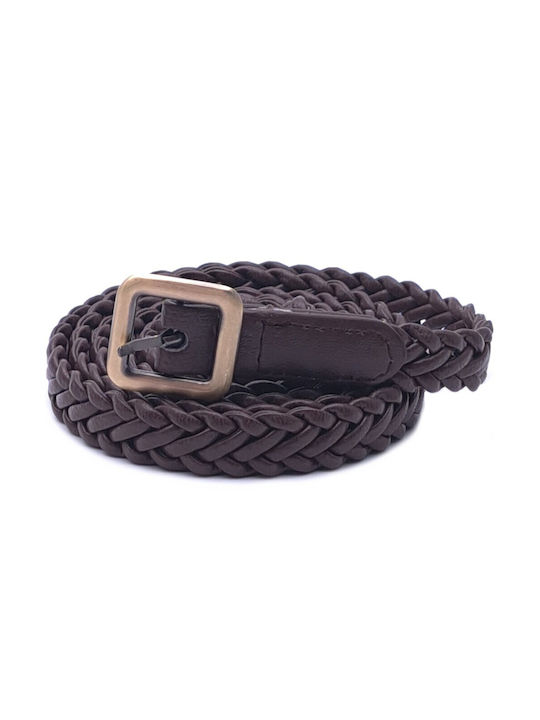 Wide Women's Belt Brown