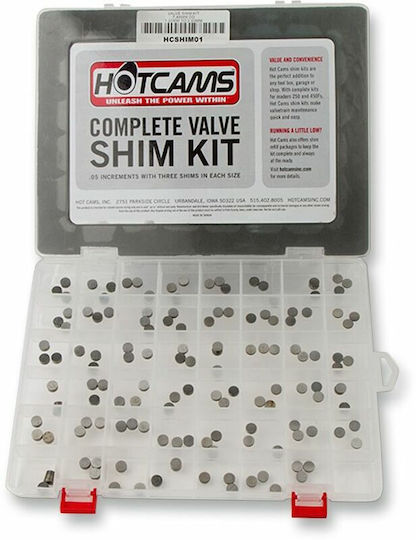 Комплект подложки за клапани Hot Cams Диам.7.48мм Дебелина:1 20мм 3.50мм Hcshim01 Honda Crf 250 R 04-17 Kawasaki Kx 250 F 04-18