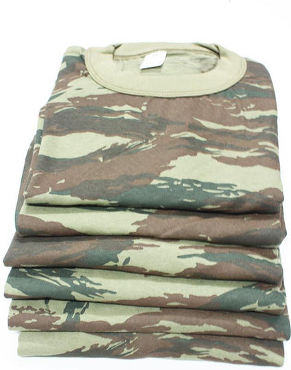 Biyo Mânecă scurtă Tricou Camuflaj grecesc Armata greacă în Kaki Culoare