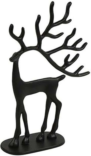 Atmosphera Christmas Figure Deer Black Height 24cm
