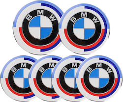 Capace Centru Roată 50th Anniversary Bmw 6buc Capace Centru Roată 50th Anniversary Bmw 6buc