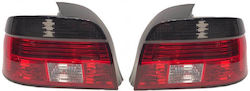 Πισινά Φανάρια Set Bmw 5 E39 95-00 Κόκκινο Φιμέ