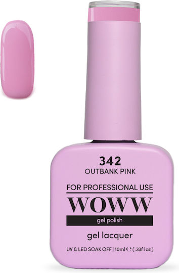 Woww UV & LED Soak Off Gel-Lack Outbank Pink 342 10ml