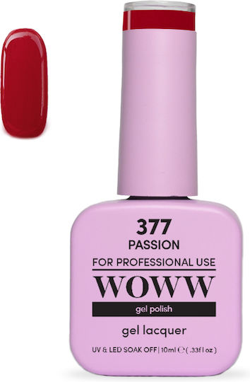 Woww UV & LED Гел Лак Passion 377 10ml