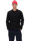 Men's Cardigan with Buttons Black