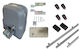Doorado Σετ Μοτέρ Συρόμενης Γκαραζόπορτας Slg600-kit431 4 Τηλεχειριστήρια 3 Μέτρα Κρεμαγιέρα Φωτοκύτταρα Ενσύρματα