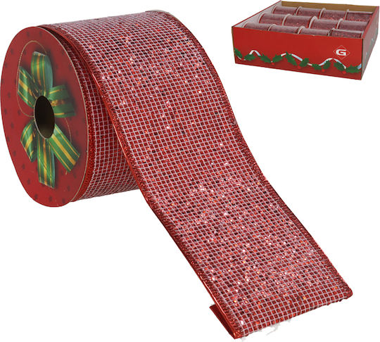 Gerimport Christmas Ribbon Red 270x6.3cm 1pc