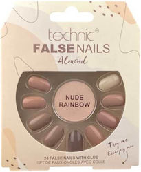 Technic False Nails Nude Rainbow