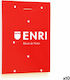 Enri Notebook 80 Sheets A7 Red