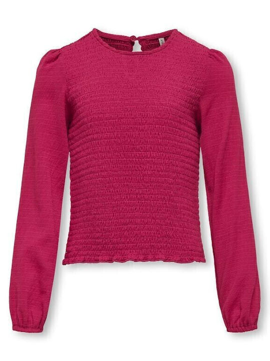 Kids' Shirt Long Sleeve Fuchsia