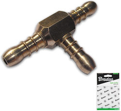 Tee 3 X 9-10mm Nipple Brass