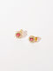 Chrysothemiss Earrings made of Steel Gold Plated with Stones