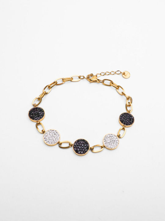 Chrysothemiss Women's Bracelet made of Steel Gold Plated