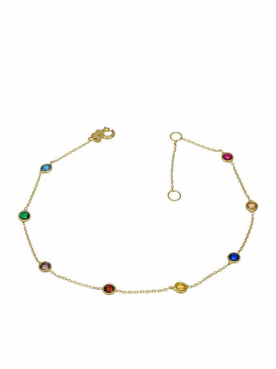 Multicolored Women's Bracelet with Zircon