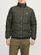 Winter Jacket Puffer Windproof Dark Green