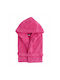 Kentia Παιδικό Μπουρνούζι Jump 14 Fuchsia Pink mit Kapuze