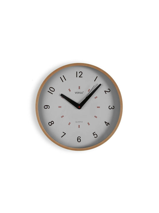 Versa Wall Clock Plastic White