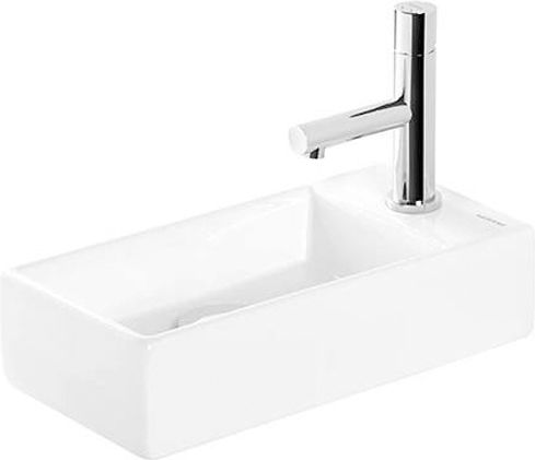 Sanindusa Note Aufgesetztes Waschbecken Porzellan 36x18cm