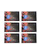 Tableware Support Set Serving Meals Pufo Colour Autumn Design 6 Pieces