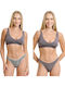 Bamboo Γυναικεία Brazil 2Pack Γκρι
