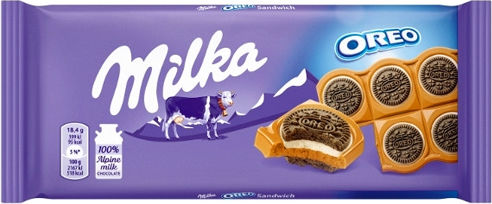 Milka Milk Chocolate Oreo Sandwich 92g