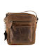 Leather Men's Bag Shoulder / Crossbody Tabac Brown