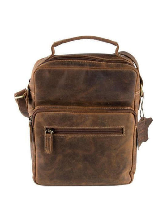 Leather Men's Bag Shoulder / Crossbody Tabac Brown