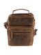 Leather Men's Bag Shoulder / Crossbody Tabac Brown