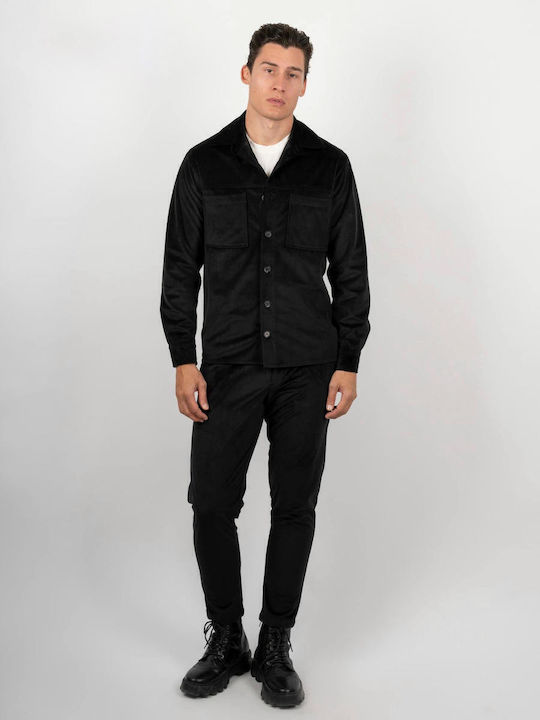 Trousers in Slim Fit Black