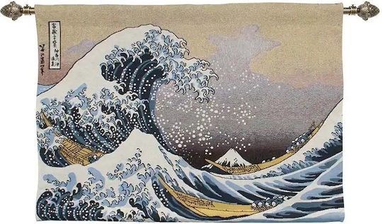 Гоблен за стена Signare 100x69cm – Голямата вълна край Канагава