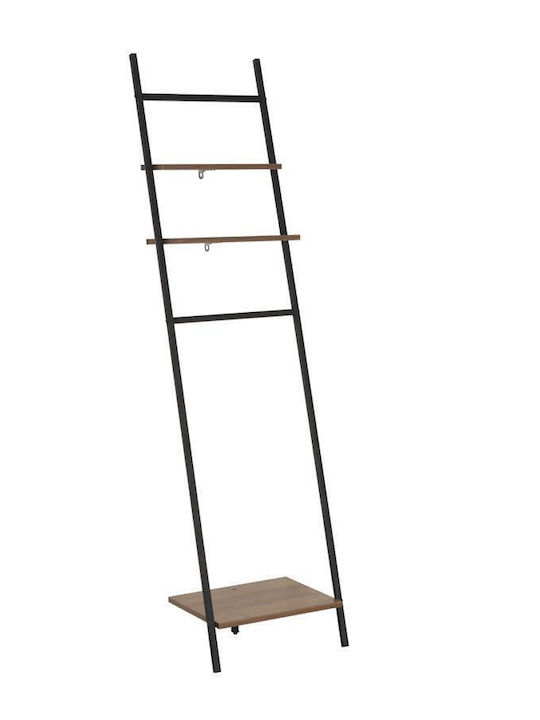 Next Tower Κρεμάστρα Δαπέδου από Μέταλλο Μαύρη 40x30x161.5cm