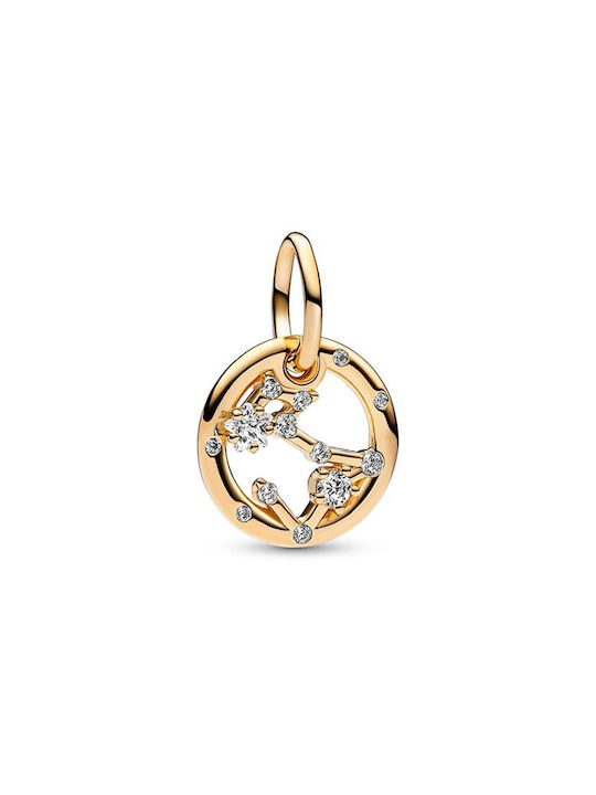 Pandora Charm from Gold Plated Silver