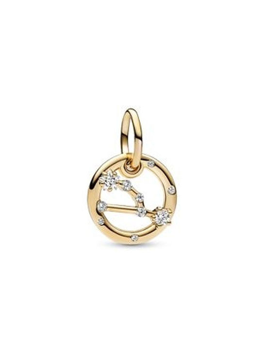 Pandora Charm from Gold Plated Silver