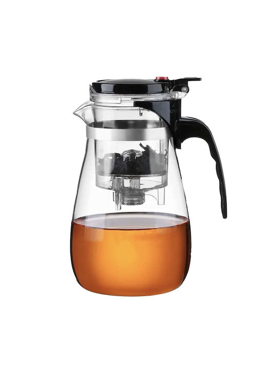 Glass Brown Teapot with Filter 950ml