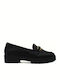 Δερμάτινα Γυναικεία Loafers σε Μαύρο Χρώμα