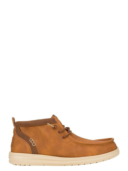 Piele Tabac maro Ghete barbati