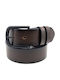 Wide Men's Belt Brown