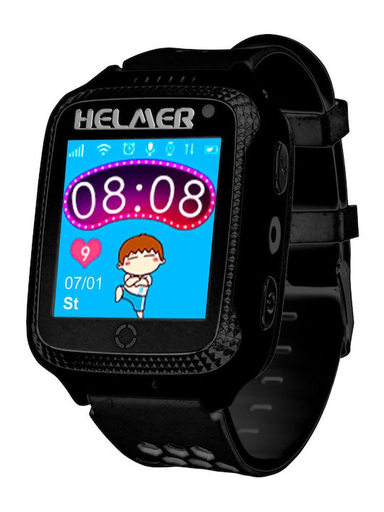 Helmer Children's Watch Lk 707 Gps Locator Touch Display Ip54 Micro Sim Compatible Android Ios Black