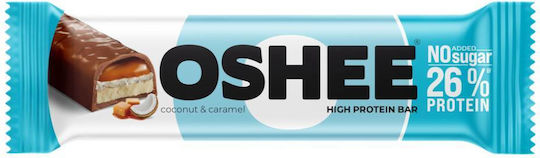 Oshee High Protein Bar Riegel mit 26% Protein & Geschmack Coconut & Caramel 49gr