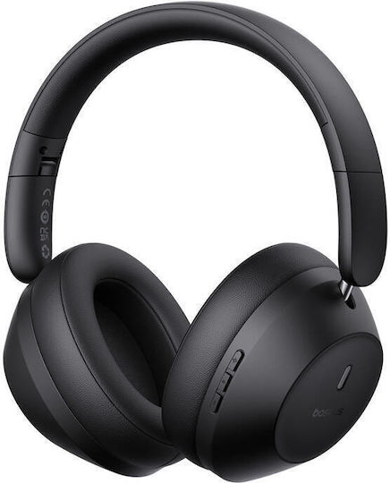 Baseus Bass 30 Max Wireless / Wired On Ear Headphones with 50 hours of Operation and Quick Charge Black