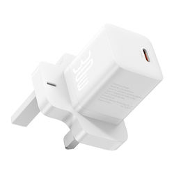 Baseus Зарядно без кабел с USB-C порт 30W Power...