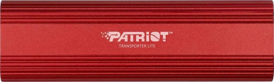 Patriot Transporter Lite USB-C / USB 3.2 / USB 2.0 Εξωτερικός SSD 2.0TB 2.5" Κόκκινο
