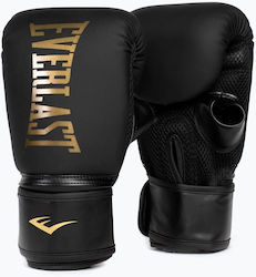 Everlast Elite Γάντια Πυγμαχίας από Συνθετικό Δέρμα για Σάκο Μαύρα