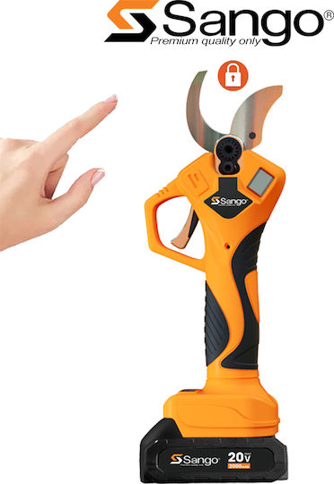 Sango Pruning Shears Battery Brushless 20V 2x2Ah with Maximum Cutting Diameter 40mm