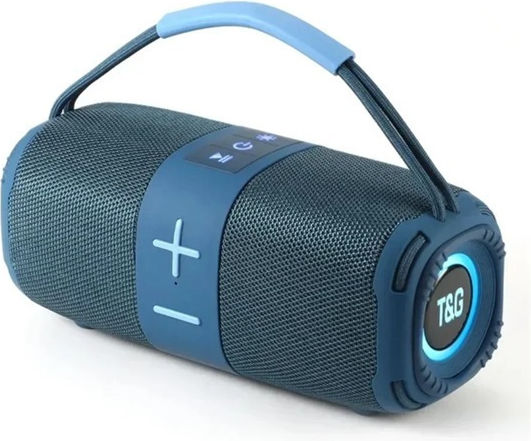 T&G Ηχείο Bluetooth 16W με Ραδιόφωνο και Διάρκεια Μπαταρίας έως 2 ώρες Μπλε TG-668