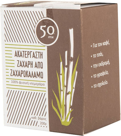 Batoane de Zahăr de Trestie Demerara Nerafinat 50x4g 2-51390