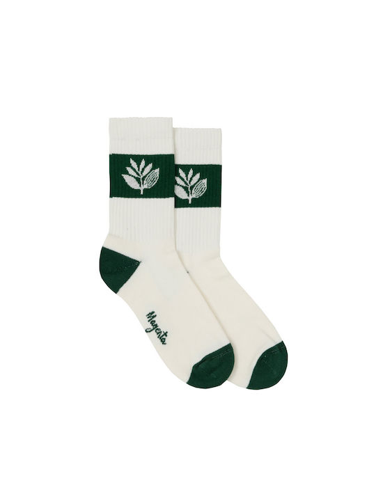 Magenta Skateboards Socks White/Green