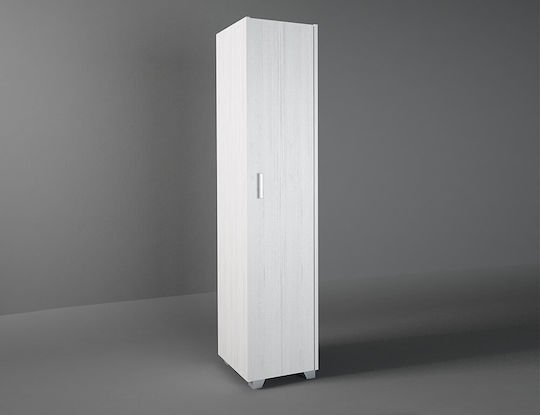 Μονόφυλλη Ντουλάπα Λευκή 48x50x180cm