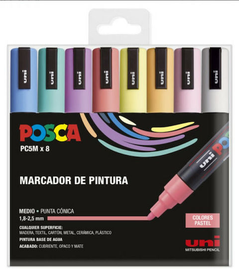 Posca Markers Colorful 8pcs