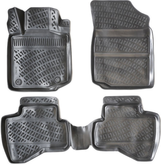 Umbrella Covorașe Spate 2buc din Furtun pentru Peugeot 107 2005-2014 Negre